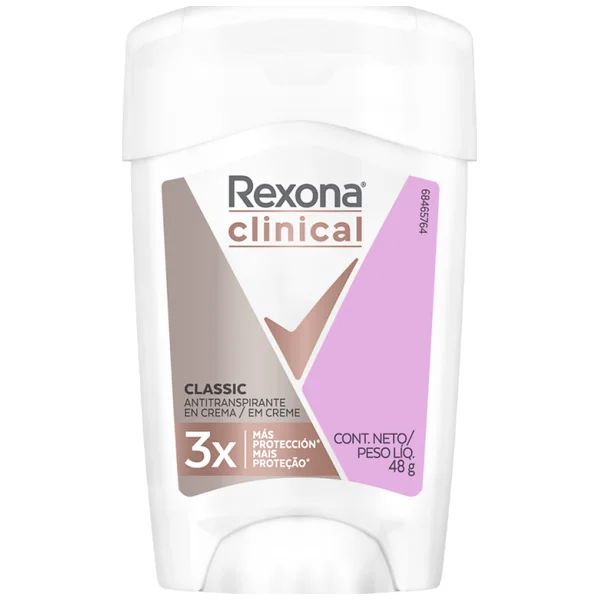 Desodorante Mujer Rexona Clinical Classic Crema Frasco X 48 Gr