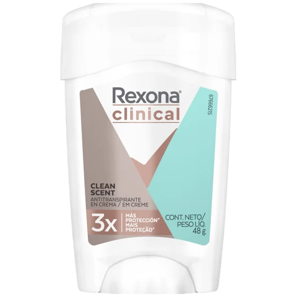 Desodorante Mujer Rexona Clinical Clean Fresh Frasco X 48 Gr