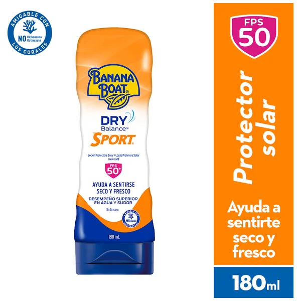 Protector Solar Banana Boat Dry Balance Sport FPS 50+ X 180 Ml