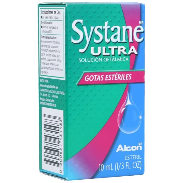 Systane Ultra (3Mg+4Mg)/mL Solución Oftalmica Frasco X 10 mL