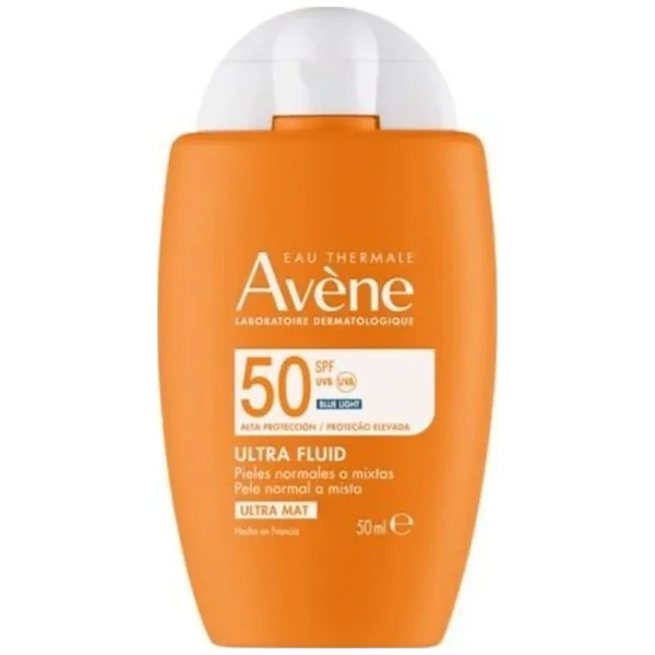 Protector Solar Avene Ultra Fluid Ultra Mat Spf50 Frasco X 50Ml