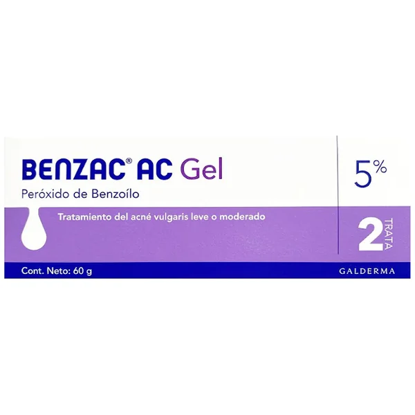 Benzac Ac Peróxido De Benzoilo 5% Galderma Tubo X 100 Gr