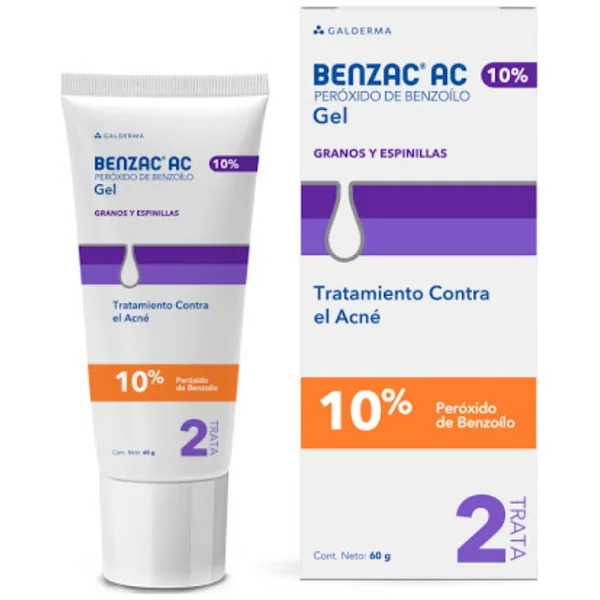 Benzac Ac Peróxido De Benzoilo 10% Benzac Ac Galderma Tubo X 60 Gr