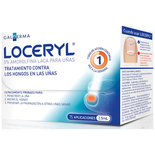Loceryl Uñas 5% Laca Frasco X 2,5mL