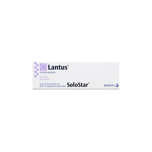 Lantus Insulina Glargina Solostar 3 Ml Sanofi Caja X 1 Cartucho