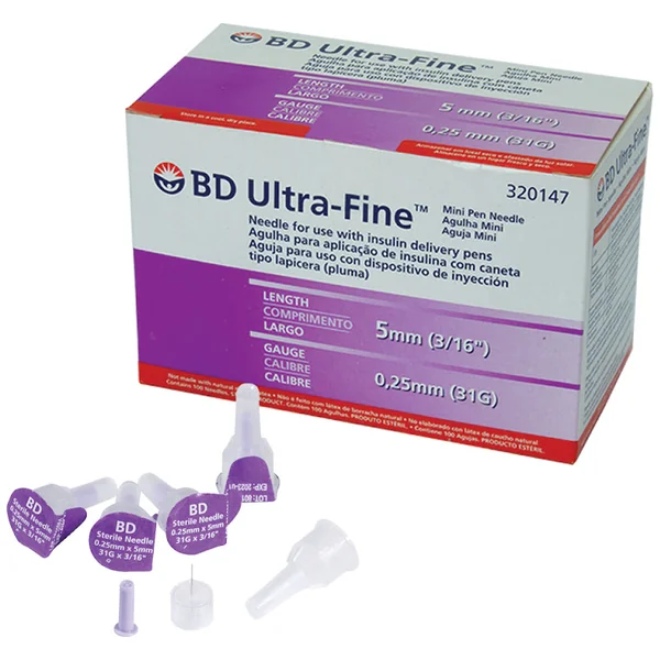 AGUJA PARA PEN B-D 31 G X 5 MM X 100 UNI