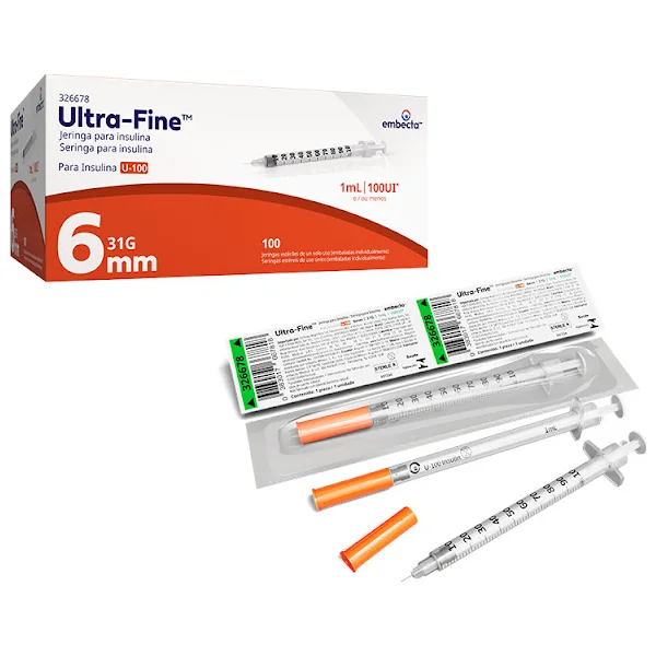 JERINGA BD ULTRA-FINE INS.1ML 31GX6MM