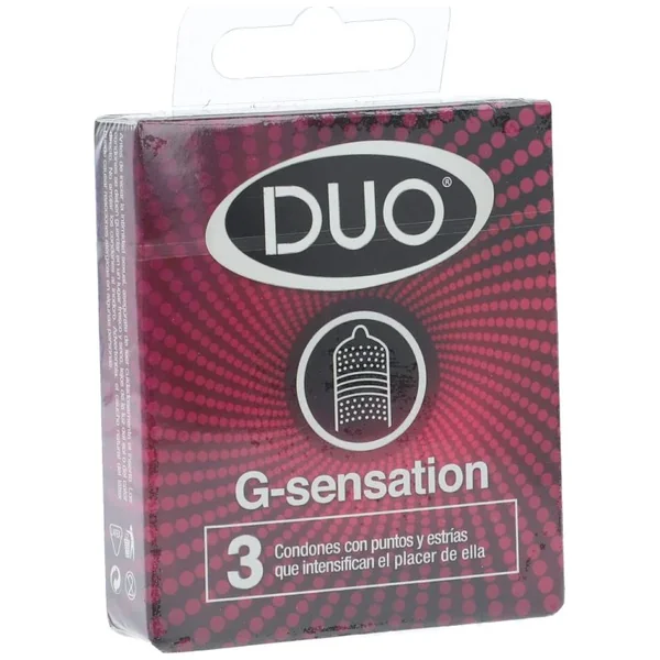 Condón G-Sensation Paquete X 3 Dúo