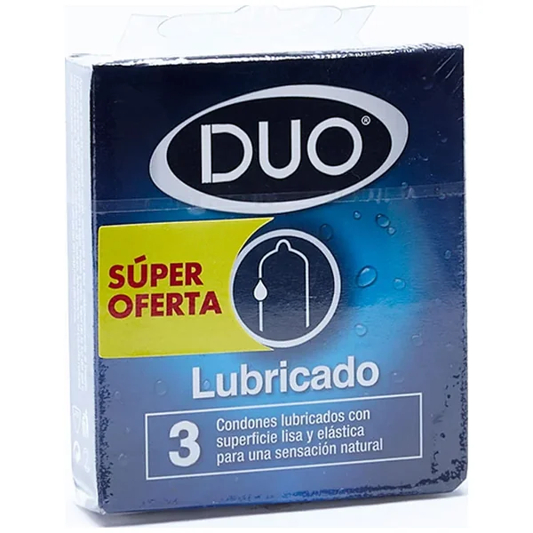 Preservativo Lubricado Duo Caja X 3