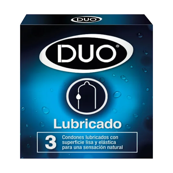 Condón Duo Lubricado Caja X 3