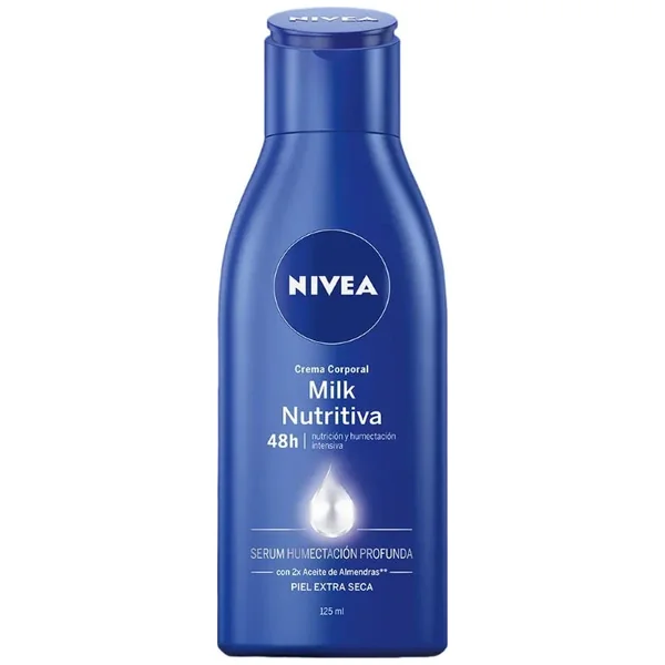Crema Corporal Nivea Milk Nutritiva Frasco X 125Ml