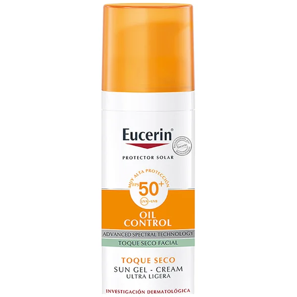Eucerin Sun Gel Oil Control Toque Seco Piel Grasa SPF 50 X 50 mL