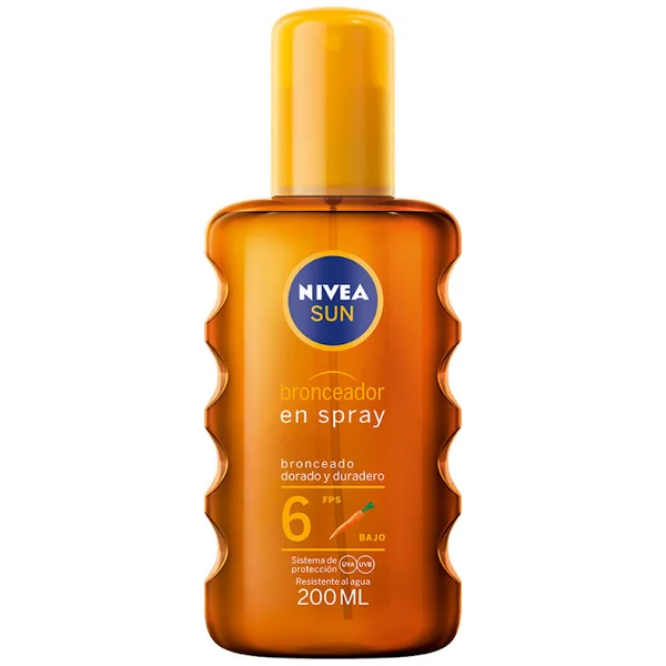 BRONC.NIVEA SUN ACEITE SPRAY FPS6 200 ML