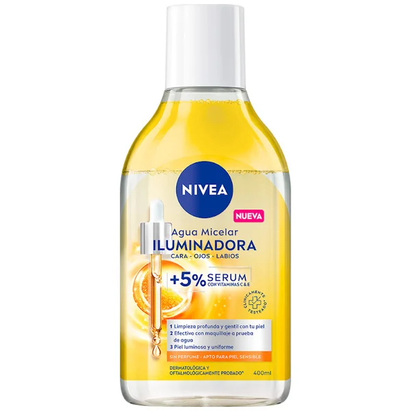 AGUA MICELAR NIVEA ILUMINADORA 400 ML
