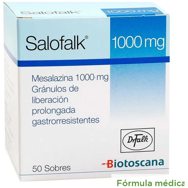 Salofalk Mesalazina 1.000 Mg Granulos X 50 Sobres