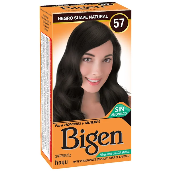 Tinte Bigen Negro Suave Natural #57 X 6 Gr
