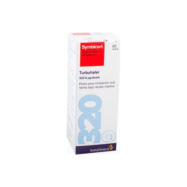 Symbicort Budesonida + Formoterol 320/9Mcg Astrazeneca Frasco X 60 Dosis