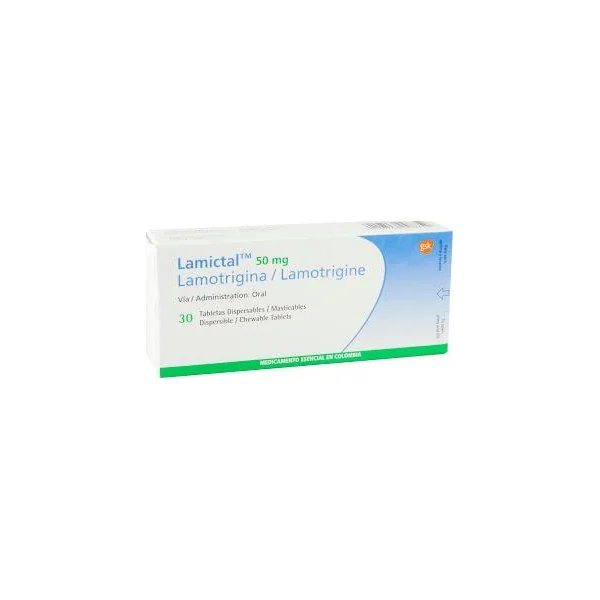 Lamictal Tabletas Dispersables 50Mg Caja X 30
