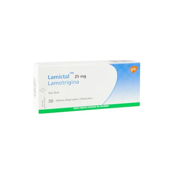 Lamictal Tabletas Dispersables 25Mg Caja X 30