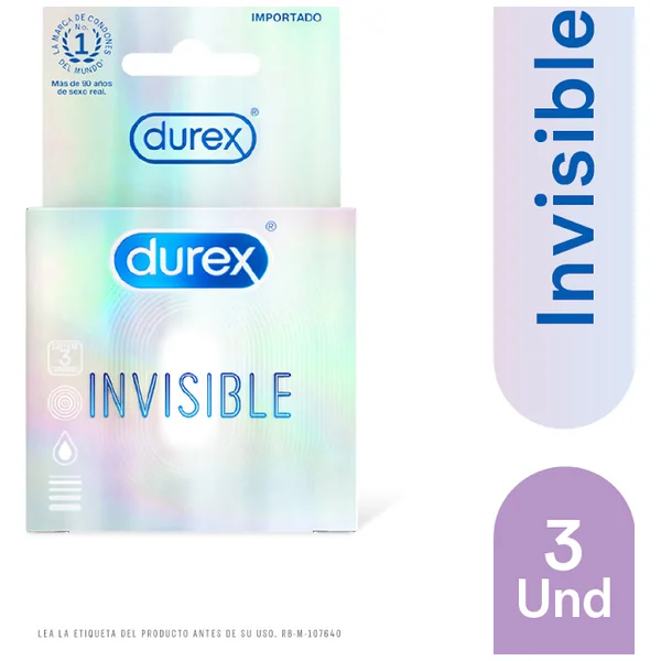 Preservativo Invisible Caja 3 Durex