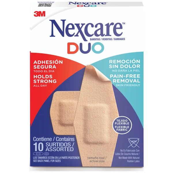 BANDITAS NEXCARE DUO SURTIDOS 10 UNDS