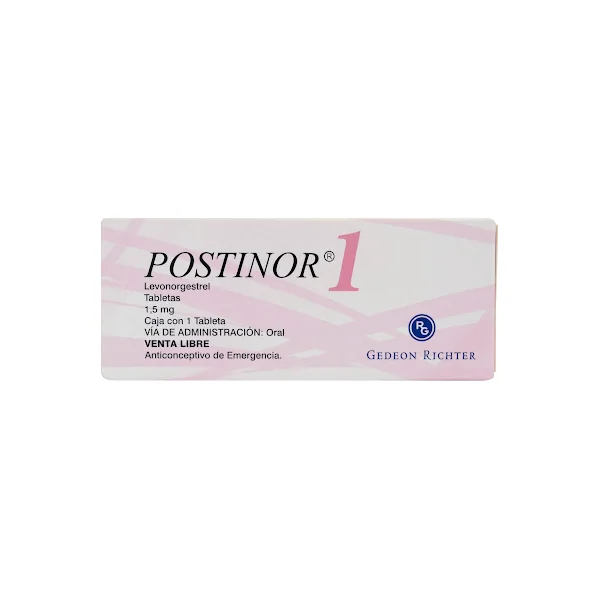 Postinor 1 Levonorgestrel 1.5 Mg Gedeon Caja X 1 Tableta