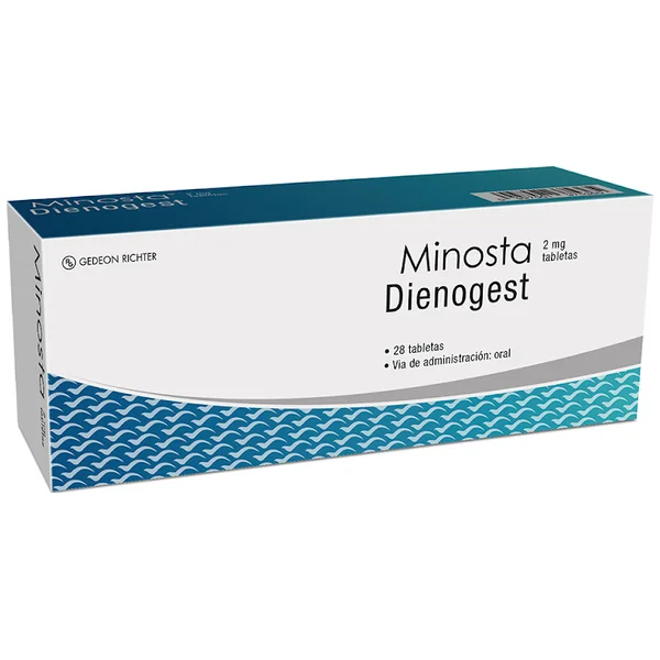 Minosta Dienogest 2 mg Gedeon Richter Caja x 28 Tabletas