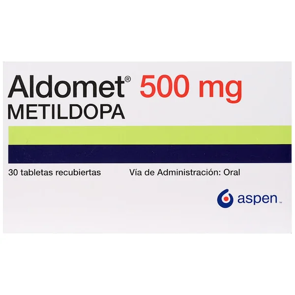Aldomet Metildopa 500 Mg Aspen Caja X 30 Tabletas