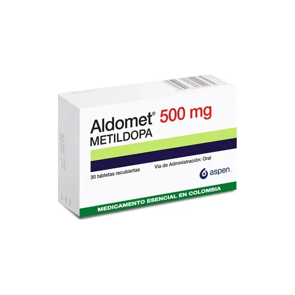 Aldomet 500 MG Caja X 30 Tabs