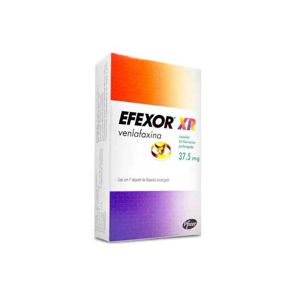 Efexor XR 37.5 MG Caja X 7 Caps