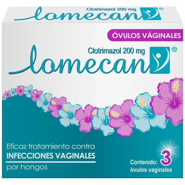 Lomecan Clotrimazol 200 Mg X 3 Ovulos Vaginales