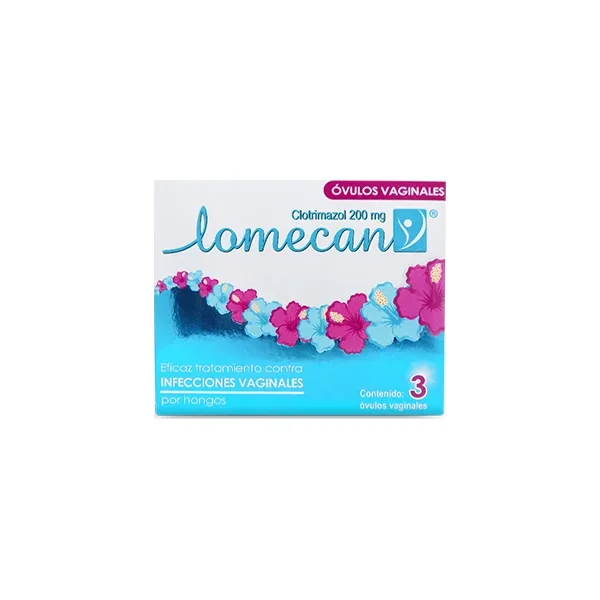 Lomecan V 200 MG Ovulos VAG. Caja X 3 Ovulos