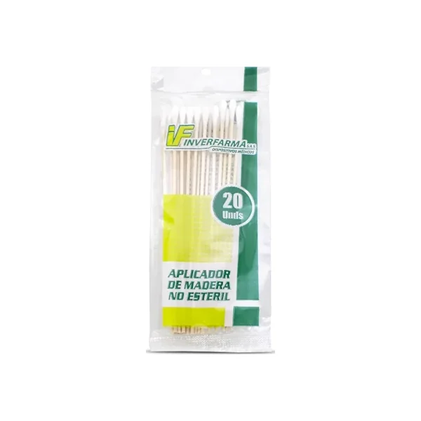 Aplicadores DE Madera Inverfarma X 20 Unds