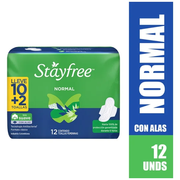 TOALLAS STAYFREE NORMAL ALAS