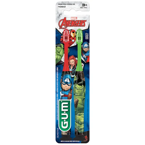2 CEPILLO DENTAL GUM KIDS AVENGERS