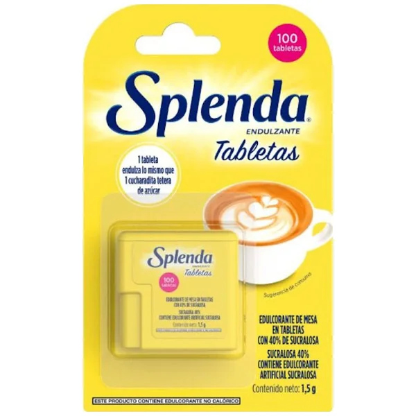 Endulzante Splenda Tabletas Sin Calorías x100Und