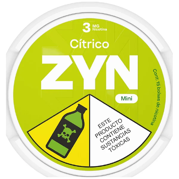 Bolsas De Nicotina Zyn Citrus 3Mg Lata X 15 Und