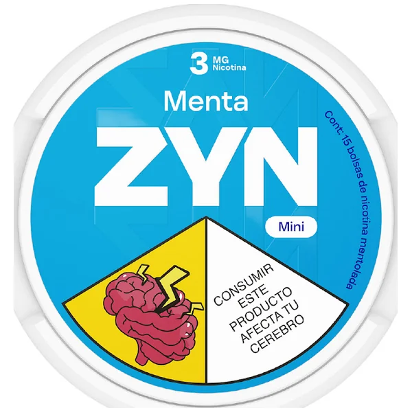 Bolsas De Nicotina Zyn Cool Mint 3Mg Lata X 15 Und