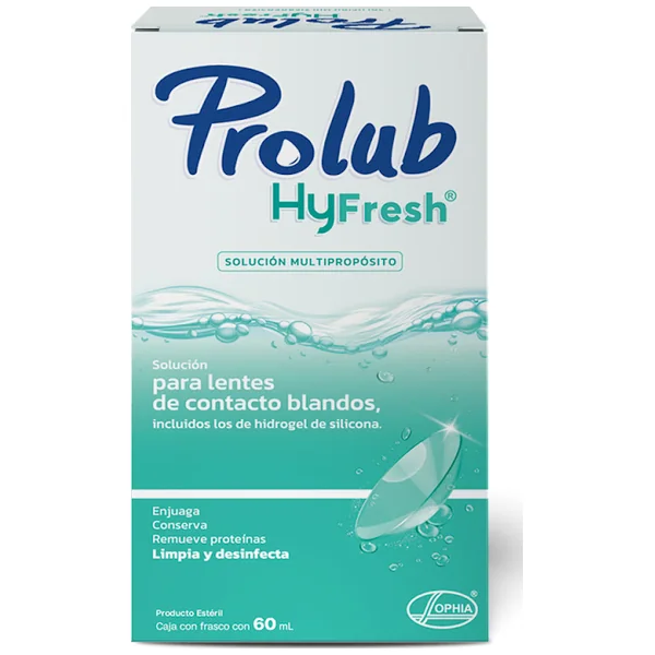 Solucion Multiproposito Lentes De Contacto Frasco Por 60Ml Prolub Hyfresh