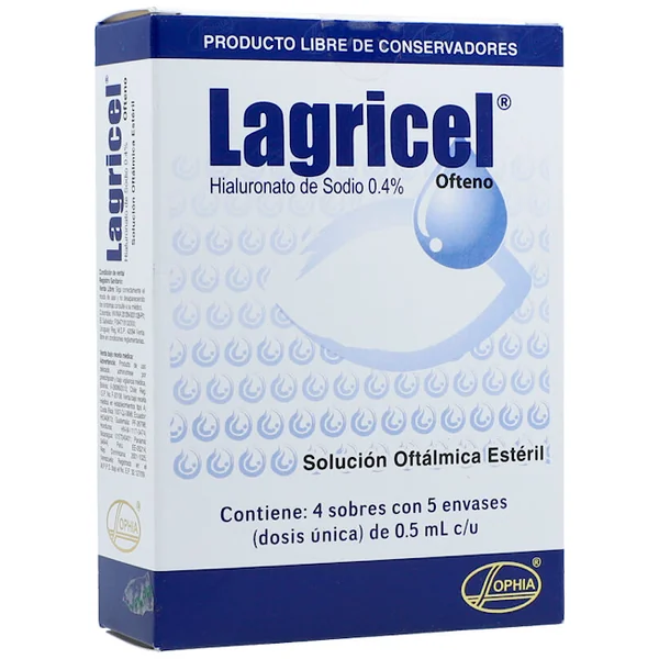 Lagricel Ofteno Solución Oftálmica Caja X 20 Ampolletas