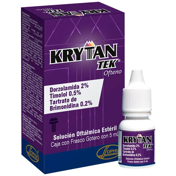 Krytantek Ofteno (2+20+5)Mg Solución Oftalmica Frasco X 5mL