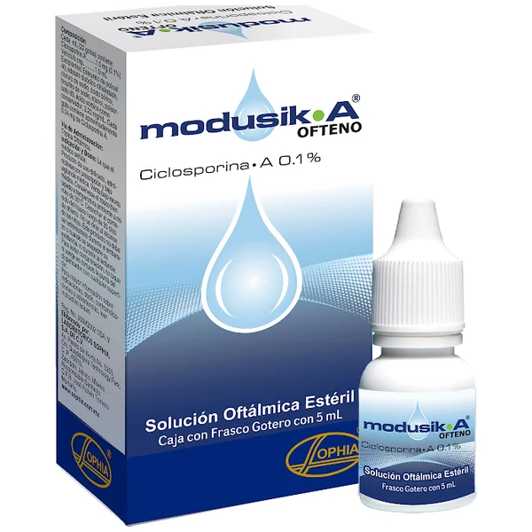 Modusik A Ofteno Ciclosporina 0.1% Sophia Frasco X 5 Ml