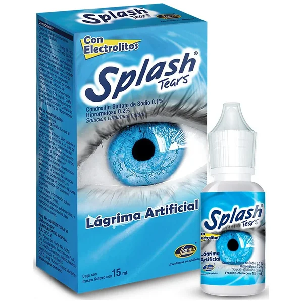 Lubricante Ocular Splash Tears Solución Oftálmica Estéril Frasco X 15 mL