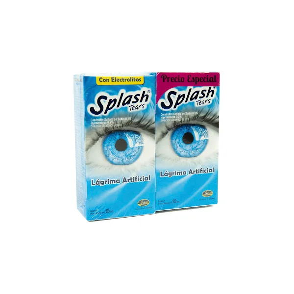 Gotas Oftálmicas Splash Tears X 15 Ml X 2 Und