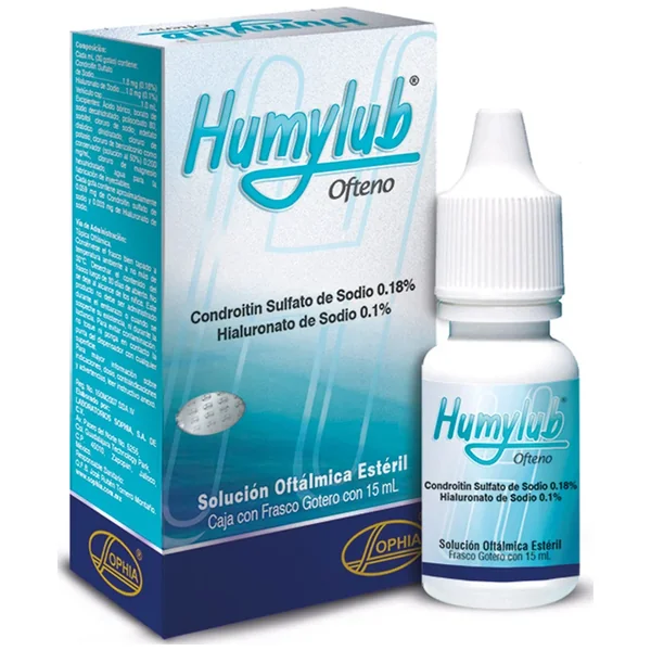 Humylub Ofteno (1.8Mg+1Mg)/mL Solución Oftalmica Frasco X 15 mL