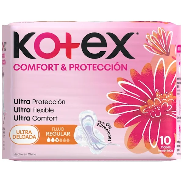 Toalla Higiénica Kotex Ultradelgada x 10 und
