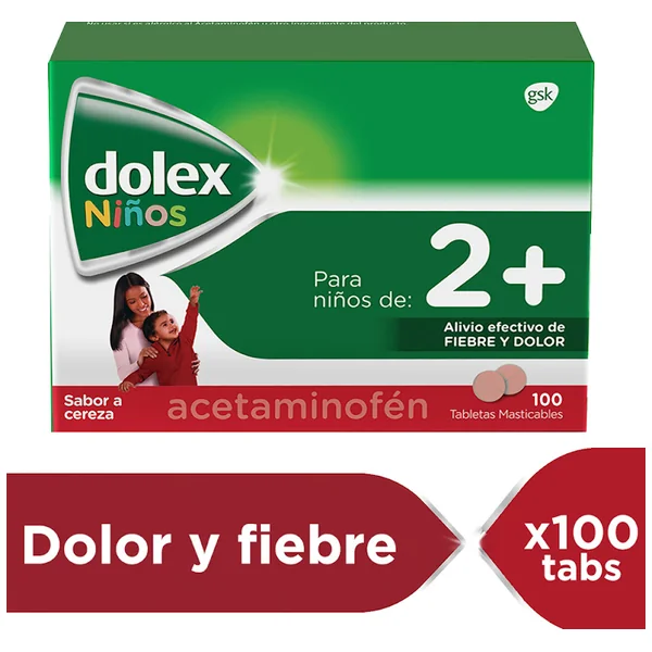 Dolex Pediatrica 100Mg Blister X 10 Tabletas Masticables
