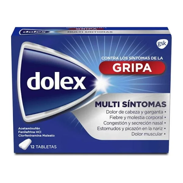 Dolex Gripa Caja X 12 Tabletas