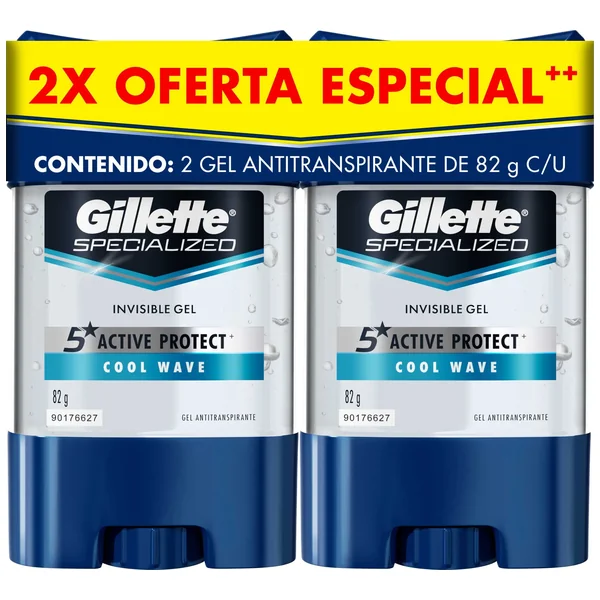 2 DTE.GILLETTE GEL COOL WAVE 82 GR