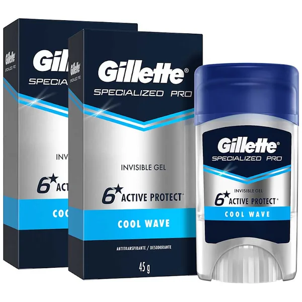 2 DTE.GILLETTE CLINI.GEL COOL WAVE 45GR
